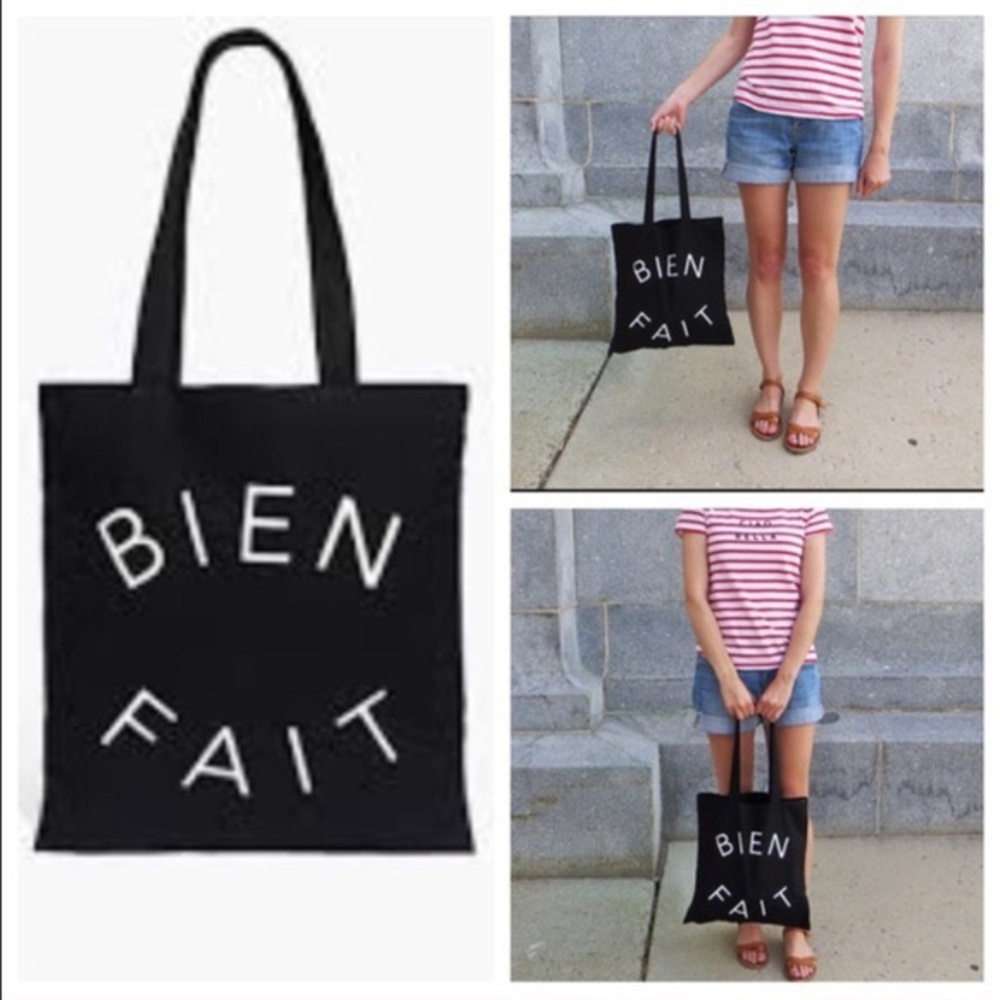 NWOT Madewell Bien Fait Reusable Tote Bag Black
